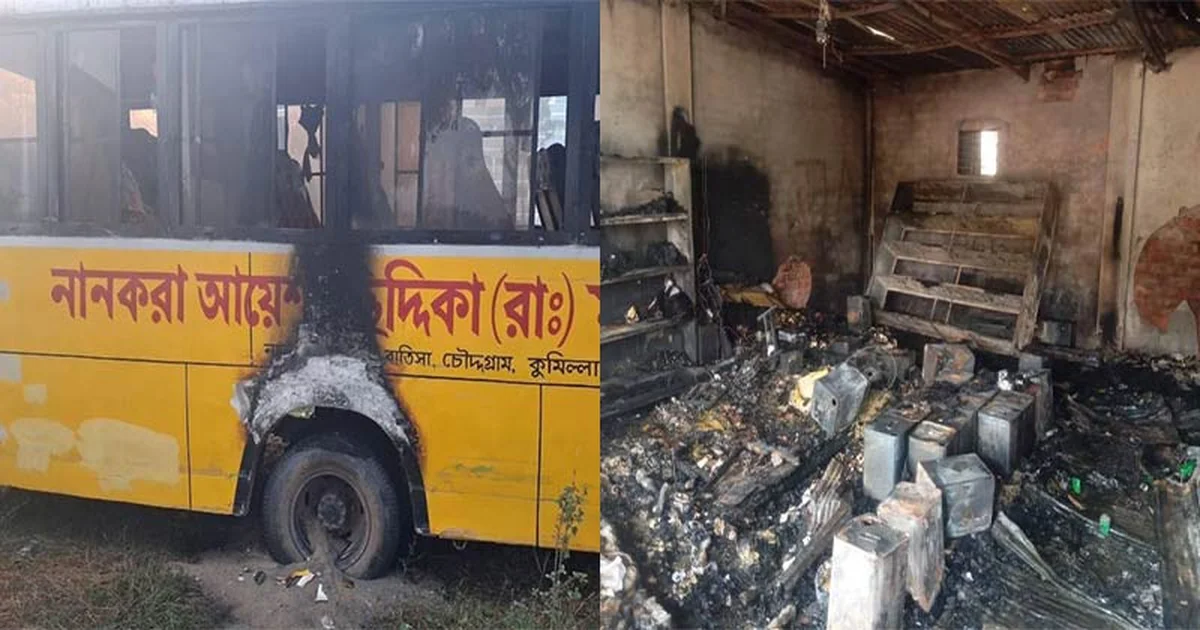 চৌদ্দগ্রামে জামায়াতের হামলায় বিএনপির অফিস ও সমর্থকদের স্থাপনায় ভাংচুর-অগ্নিসংযোগ