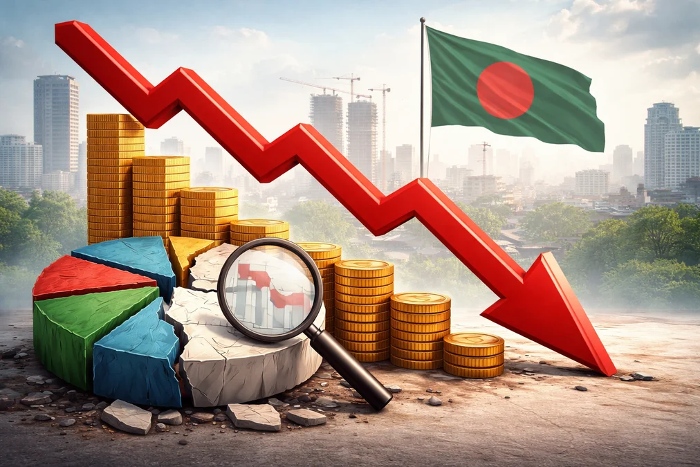 জিডিপির প্রবৃদ্ধি পাঁচ বছরে সর্বনিম্ন