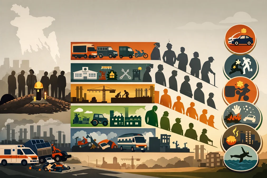 ২০২৫ সালে নিহত ৮০২ শ্রমিক, সর্বোচ্চ মৃত্যু পরিবহন খাতে