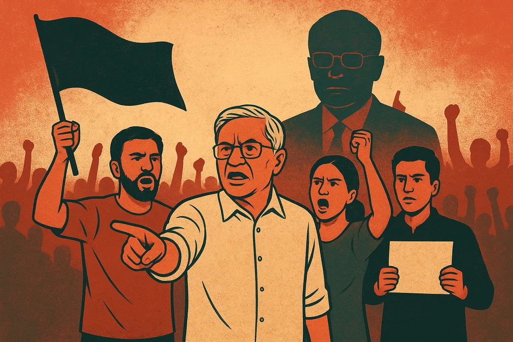 ইউনূস-বিএনপি-জামাতের পাতানো নির্বাচনের ষড়যন্ত্র বনাম জনগণের প্রতিরোধ