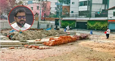 উন্নয়ন হচ্ছে প্রশাসকের বাড়ির সামনের সড়ক