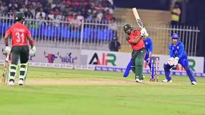 সাইফের ছক্কার ঝড়ে আফগানিস্তান হোয়াইটওয়াশ