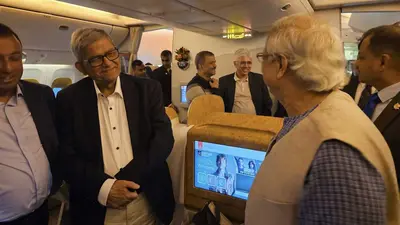 ৫ রাজনীতিক নিয়ে নিউইয়র্কের পথে প্রধান উপদেষ্টা ইউনূস